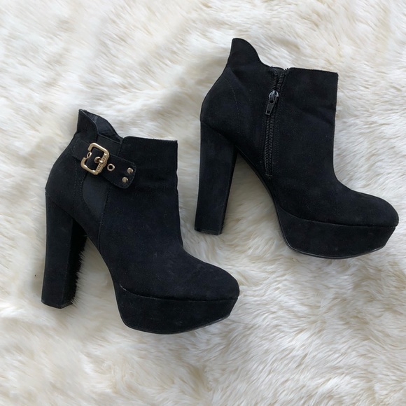 guess platform booties